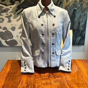 Gorgeous Conrad C Proportion Petite Faux Suede Jacket -Size 4 P